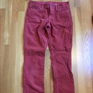 J Crew orange corduroy pant city feet size 26R